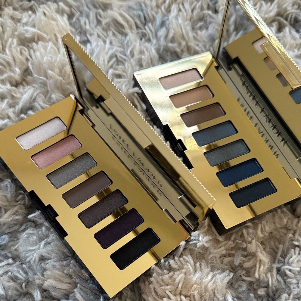 Estee Lauder Eyeshadow Palette - Purple, Black, Cream set of two